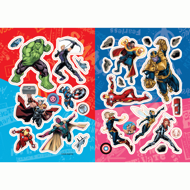 AVENGERS FUN STICKER สติ๊กเกอร์แสนสนุก
